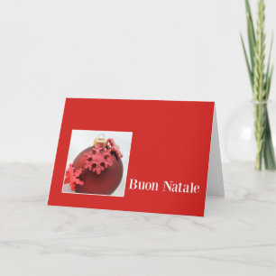 Festiva Buon Natale - Tarjeta de Navidades italianos