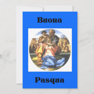 Festiva Buona Pascua Tarjeta italiana de felicitación de P