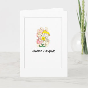 Festiva Buona Pasqua, tarjeta de Italiano pascua