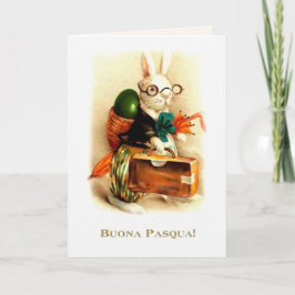 Festiva Buona Pasqua. Tarjeta IEaster en italiano