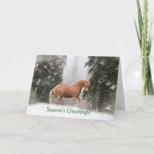Festiva Caballo con la tarjeta de felicitación de la tempo