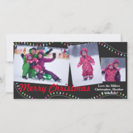 Festiva Cadena de luces de navidades - Tarjeta fotográfica