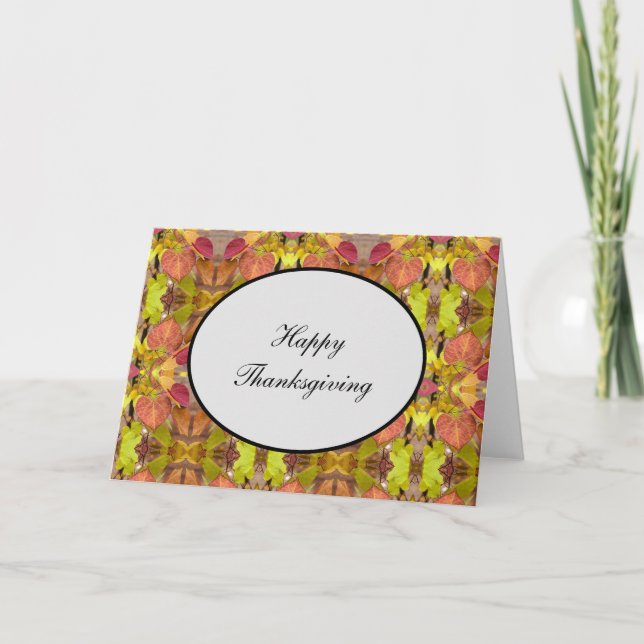 Festiva Cae la tarjeta de agradecimiento #1 (Anverso)