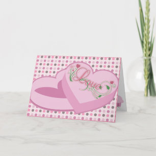 Festiva Caja de chocolate Amor Tarjeta de Saludo de San Va