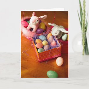 Festiva Cajón de Pascua y tarjeta de caja de huevos