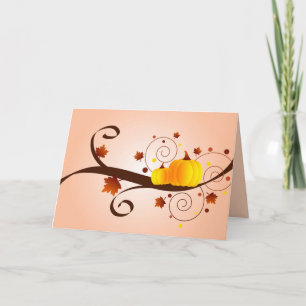 Festiva Calabazas de otoño - Tarjeta