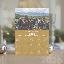 Festiva Calendario de Fotos Año 2024 - Tarjeta de Vacacion