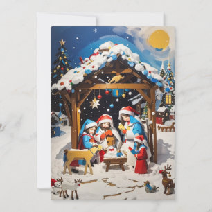 Festiva Calor de amistad: Tarjeta de saludo de Navidades
