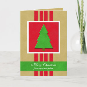Festiva Cambio de la tarjeta de Navidades de direcciones