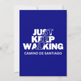 Festiva Camino de Santiago tarjeta azul