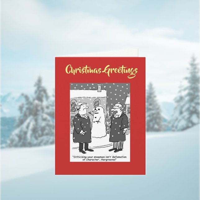 Festiva Carácter de difamación Tarjeta de Navidades de cód (Subido por el creador)