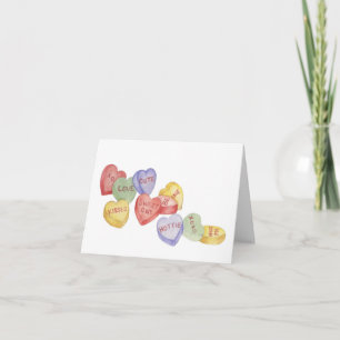 Festiva Caramelo de la tarjeta del día de San Valentín -