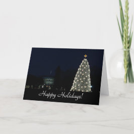 Festiva Casa Blanca y Tarjeta Nacional de Árbol