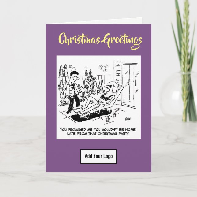 Festiva Casa de Fiesta. Tarjeta de Navidades de empresa (Anverso)