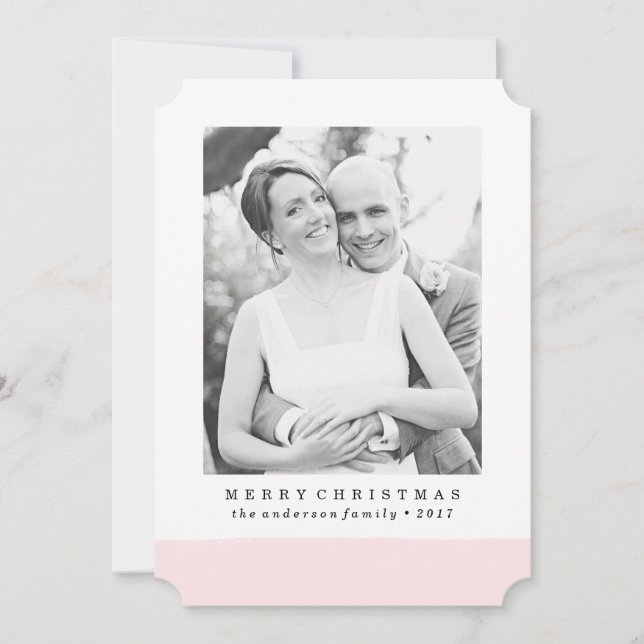 Festiva Cepillado | Tarjeta fotográfica de vacaciones (Anverso)