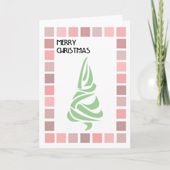 Festiva Charles Rennie Mackintosh inspiró la tarjeta de (Anverso)