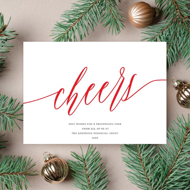 Festiva Cheers modernos, tarjeta de vacaciones no fotográf (Subido por el creador)