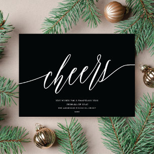 Festiva Cheers modernos, tarjeta de vacaciones no fotográf