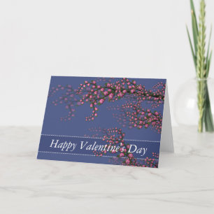 Festiva Cherry Blossom Brands Tarjeta El día de San Valent
