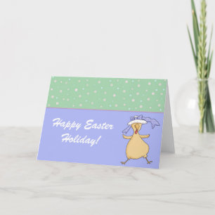Festiva Chick de Pascua - Tarjeta de felicitación de Navid