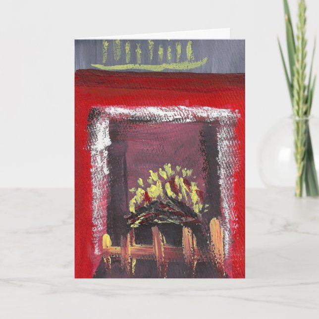 Festiva Chimenea estacional E3 de la tarjeta (Anverso)