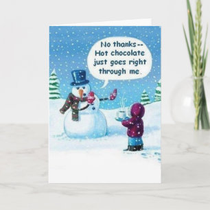 Festiva Chocolate caliente de Snowman me pasa la tarjeta