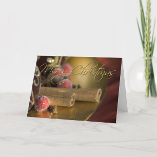 Festiva Cinnamon ・ Tarjeta de felicitación para Navidades