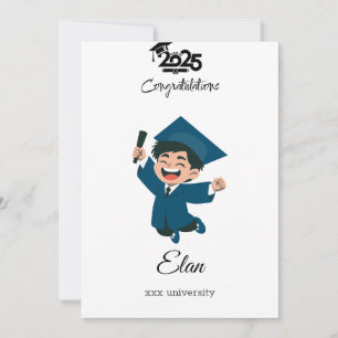 Festiva Clase de la tarjeta de graduación 2025 - Ilustraci