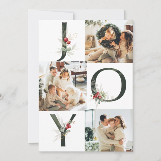 Festiva Collage de la Alegría 3 Foto Tarjeta de vacaciones (Anverso)