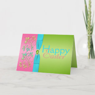 Festiva Colores de la tarjeta de pascua de la primavera