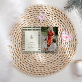 Festiva Colores naturales Tarjeta fotográfica Minimalista 