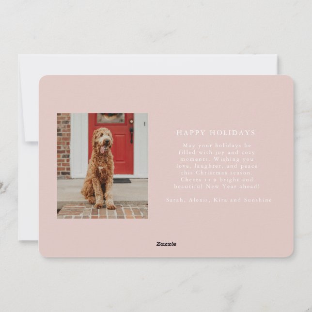 Festiva Colorida tarjeta de Navidades de gran alegría (Reverso)