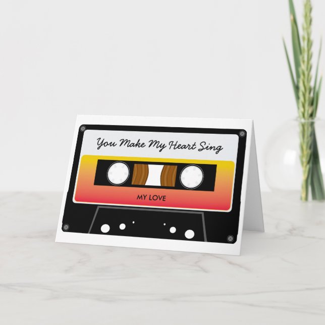 Festiva Combinar tarjeta de San Valentín de cinta (Anverso)