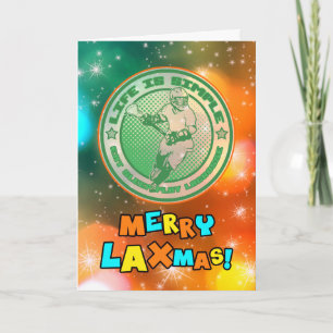 Festiva Comer, dormir, jugar a la tarjeta de Navidades Lac