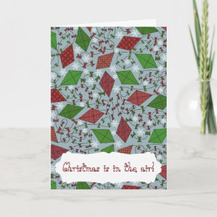 Festiva Cometas del navidad, tarjeta de felicitación