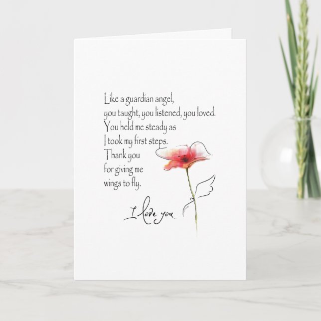 FESTIVA COMO UNA TARJETA ANGEL GUARDIANA ... EL DÍA DE LA  (Anverso)