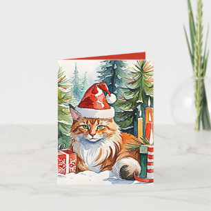 Festiva Cómoda tarjeta de vacaciones para Navidades Maine 