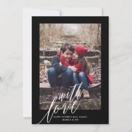 Festiva Con amor en la tarjeta de felicitación de fotos de