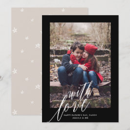 Festiva Con amor en la tarjeta de felicitación de fotos de