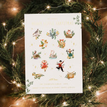 12 días de Navidades | Tarjeta de vacaciones fotog