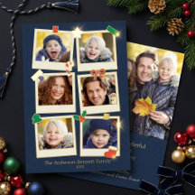 Diviértete 7 Foto Tarjeta de Navidad Familiar de C