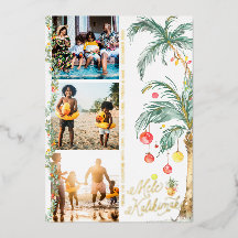 Mele Kalikimaka | Tarjeta de Collage de Fotos de N