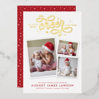 Navidades de recién nacido Tarjeta de vacaciones d