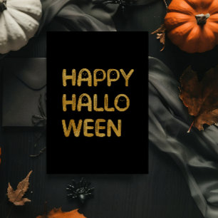 Festiva Con Relieve Metalizado Tarjeta de Halloween de papel de aluminio moderna
