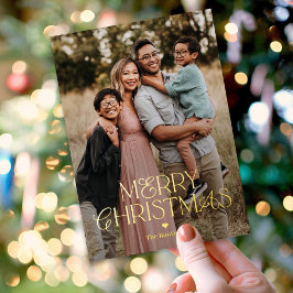 Festiva Con Relieve Metalizado Tarjeta de Navidad espléndida mezcla FOIL