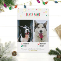 Tarjeta fotográfica de dos perros traviesos o boni