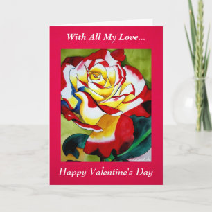 Festiva Con toda mi tarjeta de San Valentín de amor