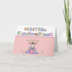 Festiva Conejo de Pascua D8 - Tarjeta de Felicitación de P