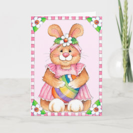 Festiva Conejo de Pascua - Tarjeta de felicitación