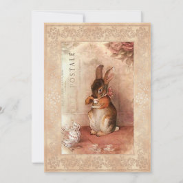 Festiva Conejo de Pascua - Tarjeta de felicitación